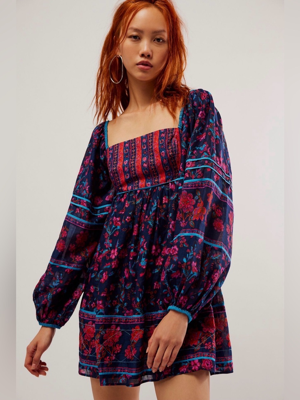 Free People Endless Afternoon Floral Mini Dress XL NWOT